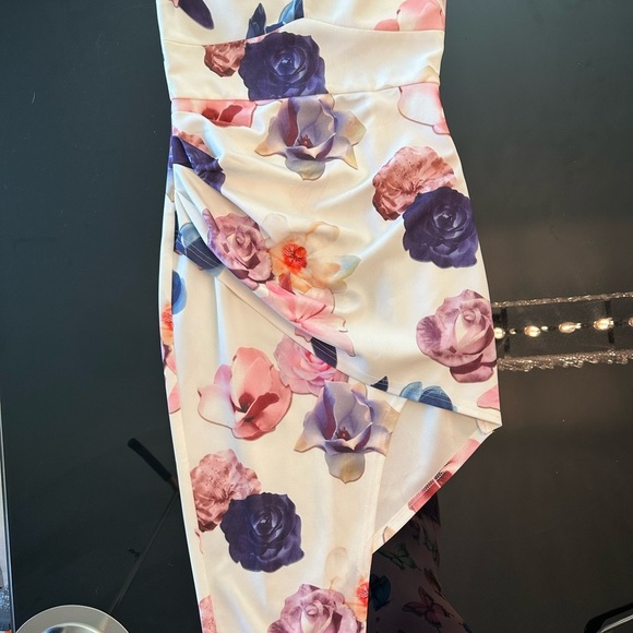Floral Strapless Dress - Picture 1 of 5